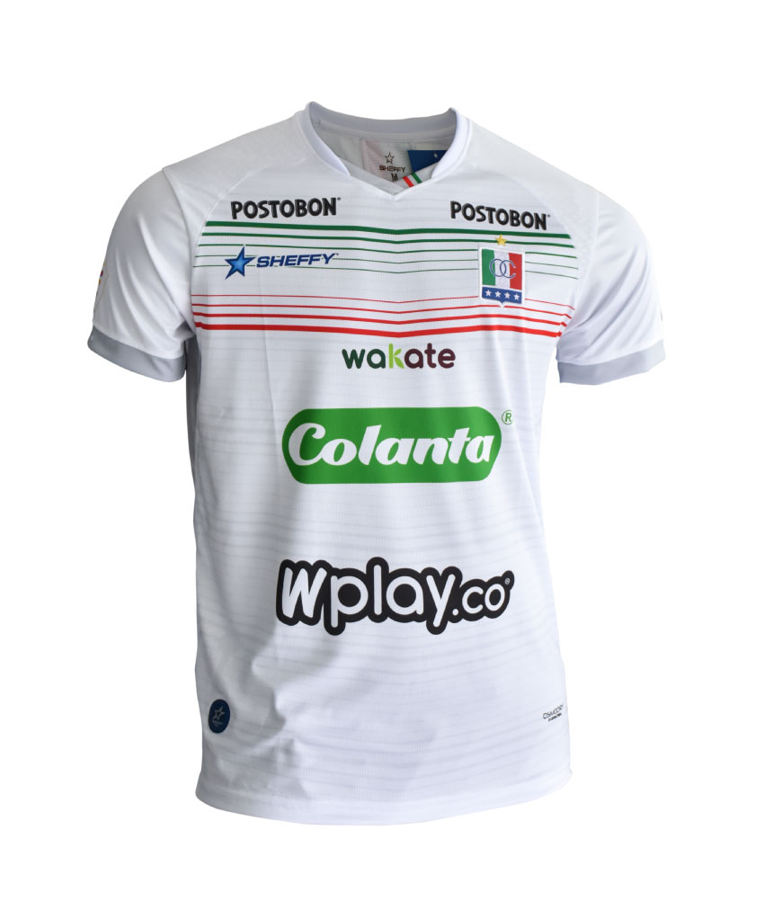 Camiseta Competencia Blanca 2021 con logos - Tienda Once Caldas